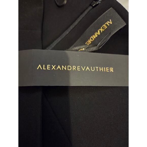 Alexandre Vauthier Black Skirt Pockets Zipper Closure Lined NWT EU 38 Small 6 - Picture 10 of 11